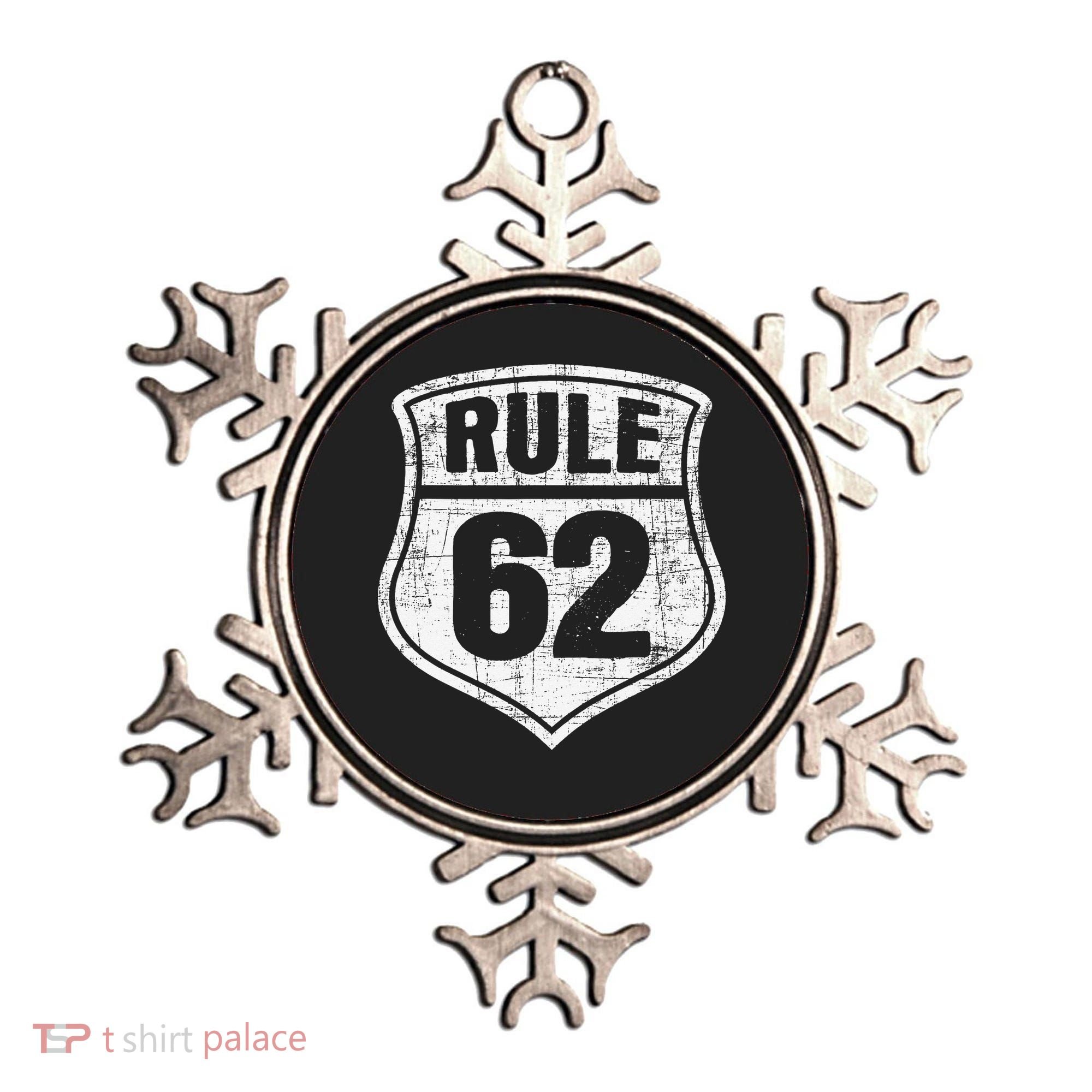 Rule 62 Sobriety Anniversary Recovery Sober AA NA Ornament