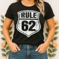 Rule 62 Sobriety Anniversary Recovery Sober AA NA Women's T-Shirt thumb 2