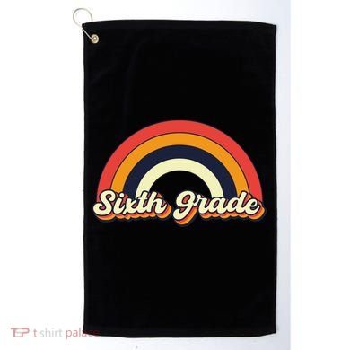 Retro 6Th Sixth Grade Squad Teacher Team 6Th Grade Funny Gift Golf Towel