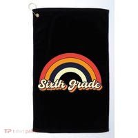 Retro 6Th Sixth Grade Squad Teacher Team 6Th Grade Funny Gift Golf Towel thumb 0
