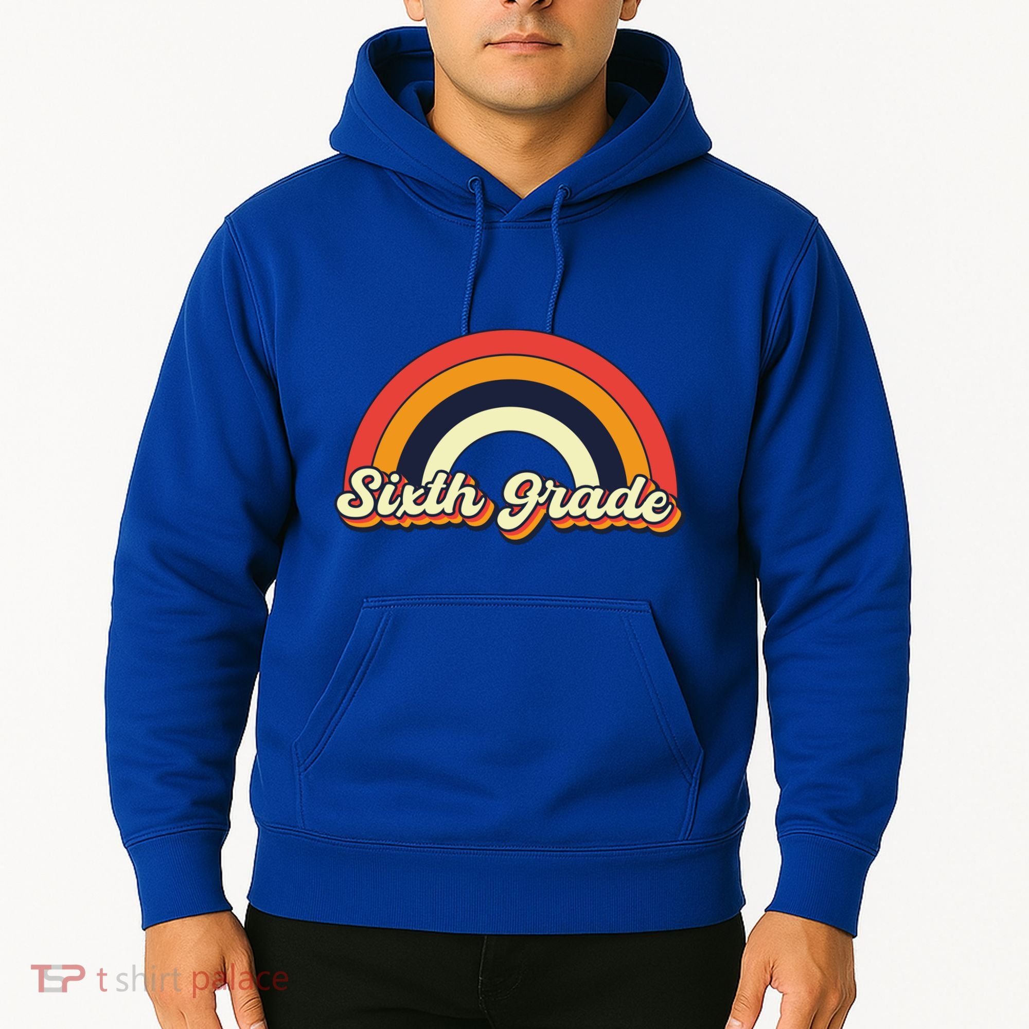 Retro 6Th Sixth Grade Squad Teacher Team 6Th Grade Funny Gift Hoodie