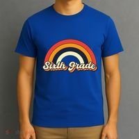 Retro 6Th Sixth Grade Squad Teacher Team 6Th Grade Funny Gift T-Shirt thumb 3
