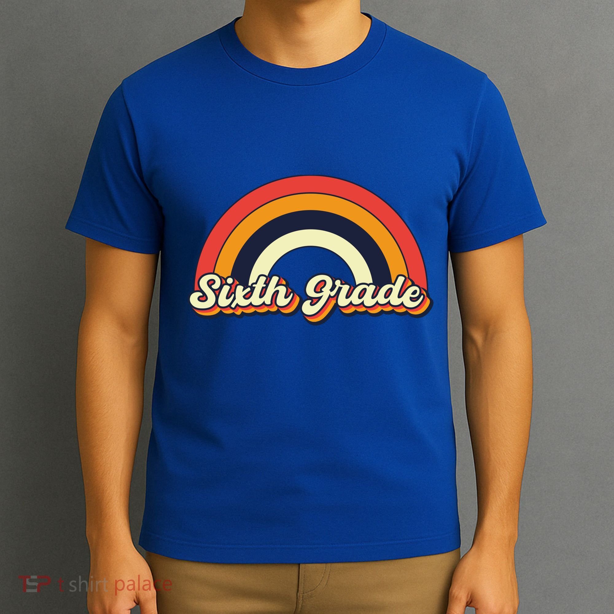 Retro 6Th Sixth Grade Squad Teacher Team 6Th Grade Funny Gift T-Shirt