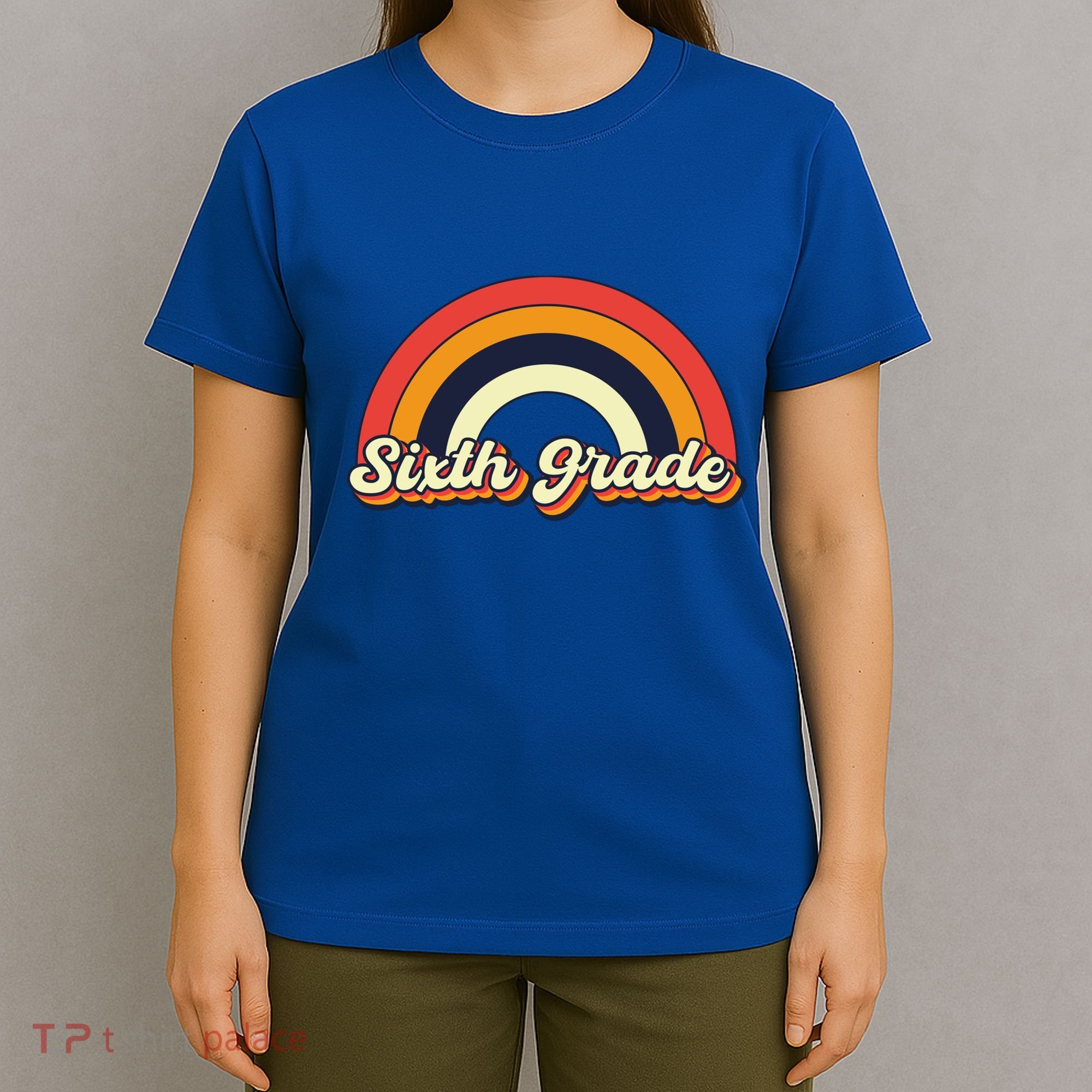 Retro 6Th Sixth Grade Squad Teacher Team 6Th Grade Funny Gift T-Shirt