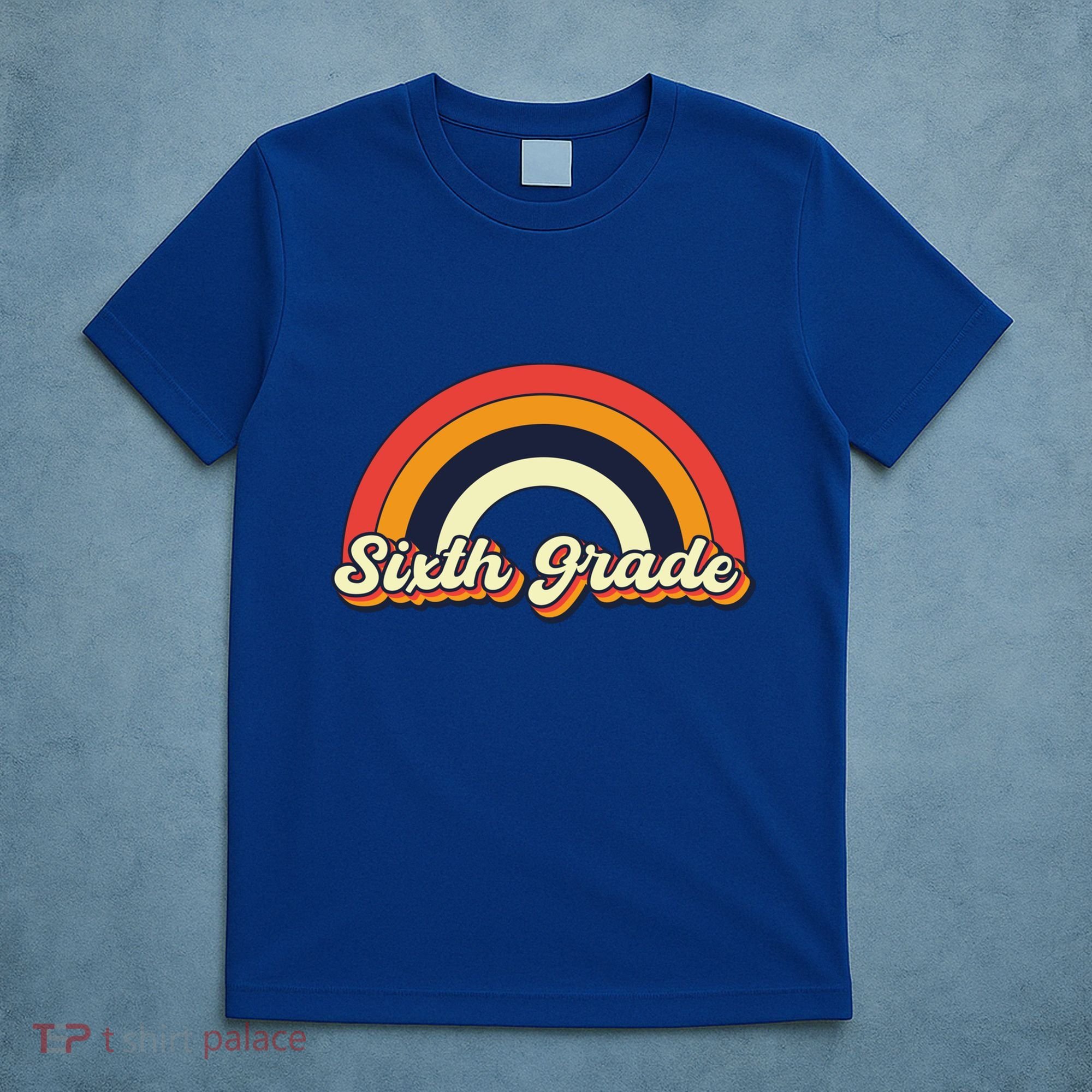 Retro 6Th Sixth Grade Squad Teacher Team 6Th Grade Funny Gift T-Shirt