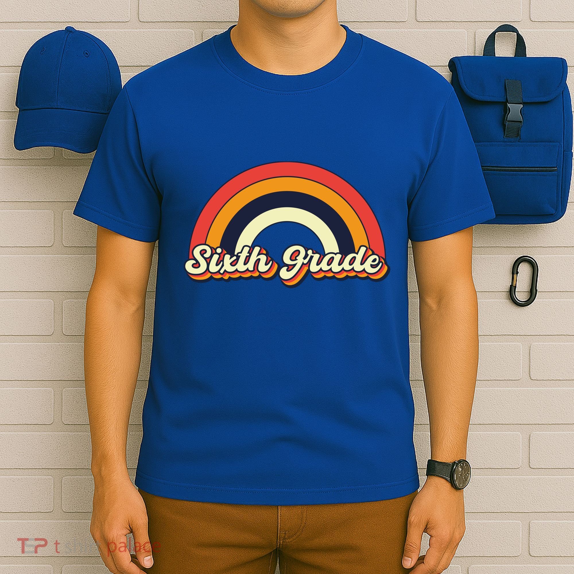 Retro 6Th Sixth Grade Squad Teacher Team 6Th Grade Funny Gift T-Shirt
