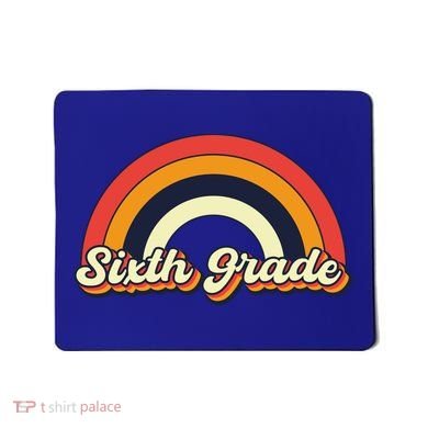 Retro 6Th Sixth Grade Squad Teacher Team 6Th Grade Funny Gift Mousepad