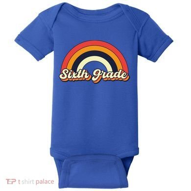 Retro 6Th Sixth Grade Squad Teacher Team 6Th Grade Funny Gift Baby Bodysuit