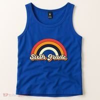 Retro 6Th Sixth Grade Squad Teacher Team 6Th Grade Funny Gift Tank Top thumb 2