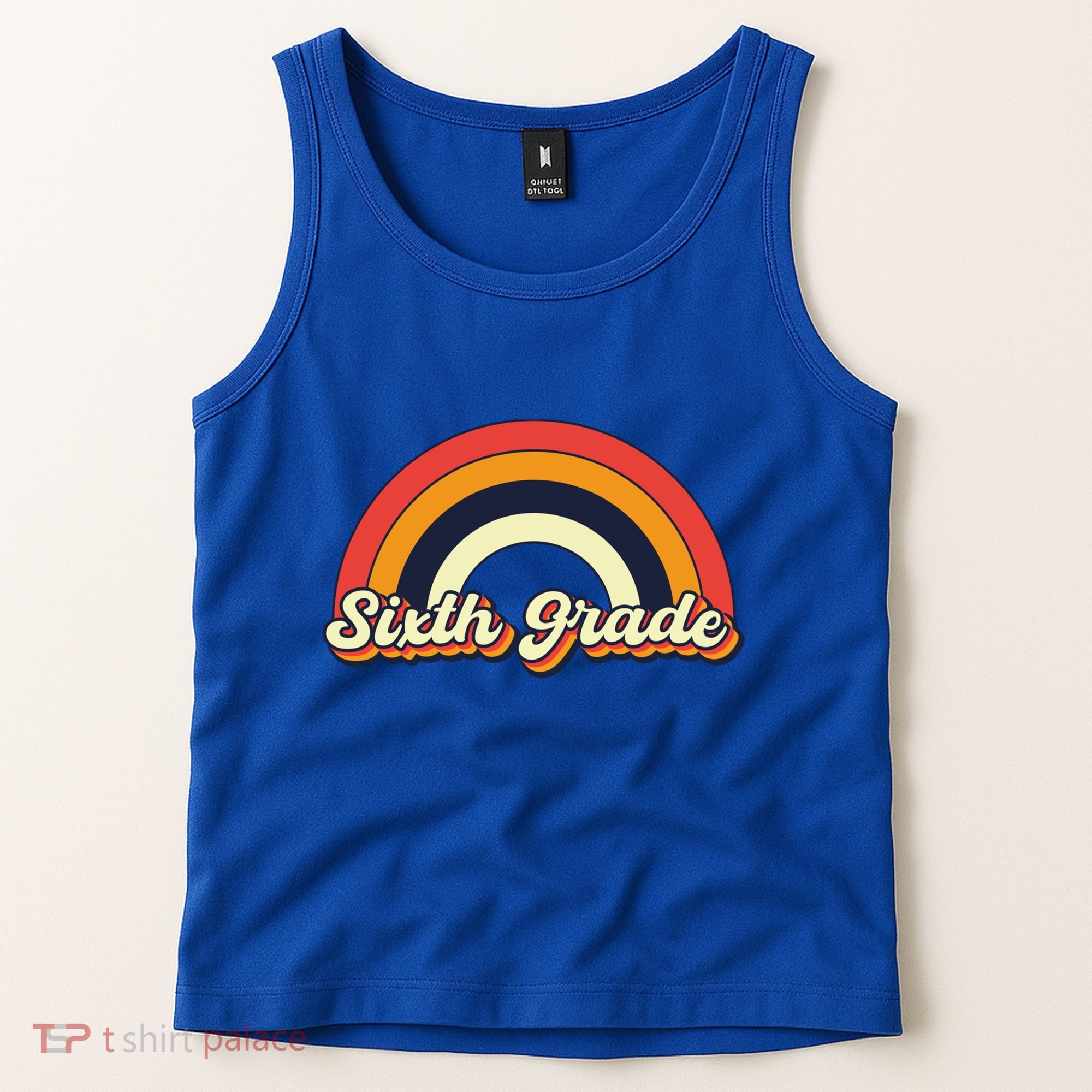 Retro 6Th Sixth Grade Squad Teacher Team 6Th Grade Funny Gift Tank Top