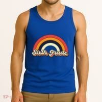 Retro 6Th Sixth Grade Squad Teacher Team 6Th Grade Funny Gift Tank Top thumb 3