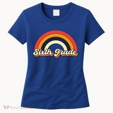 Retro 6Th Sixth Grade Squad Teacher Team 6Th Grade Funny Gift Women's T-Shirt