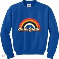 Retro 6Th Sixth Grade Squad Teacher Team 6Th Grade Funny Gift Kids Sweatshirt thumb 0