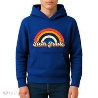 Retro 6Th Sixth Grade Squad Teacher Team 6Th Grade Funny Gift Kids Hoodie thumb 4