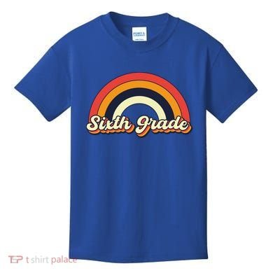 Retro 6Th Sixth Grade Squad Teacher Team 6Th Grade Funny Gift Kids T-Shirt