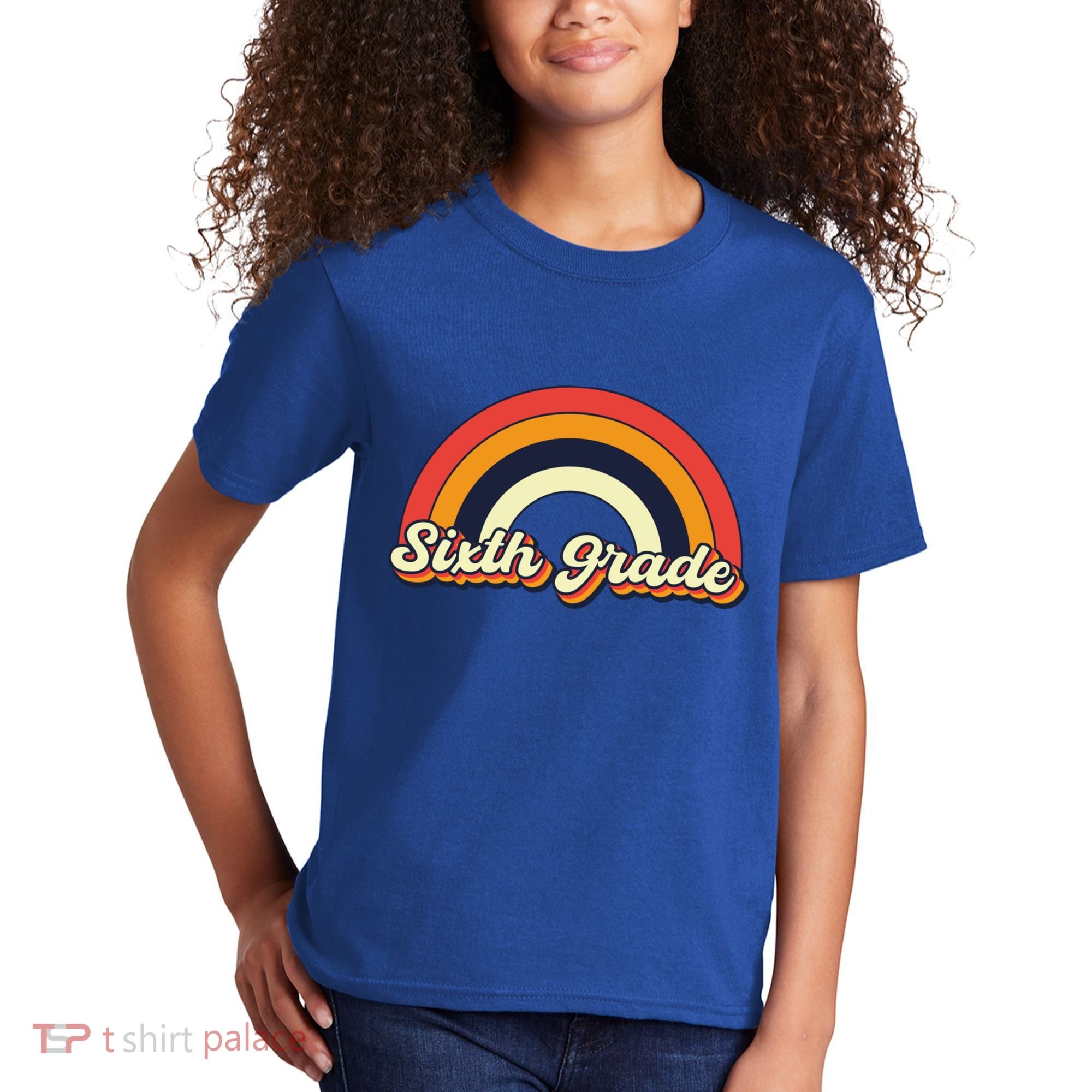 Retro 6Th Sixth Grade Squad Teacher Team 6Th Grade Funny Gift Kids T-Shirt