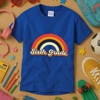Retro 6Th Sixth Grade Squad Teacher Team 6Th Grade Funny Gift Kids T-Shirt thumb 3