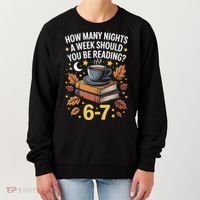 Reading 67 Six Seven Meme English Teacher Book Lover Women's Sweatshirt thumb 0