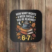 Reading 67 Six Seven Meme English Teacher Book Lover Coaster thumb 0