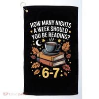 Reading 67 Six Seven Meme English Teacher Book Lover Golf Towel thumb 0
