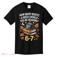 Reading 67 Six Seven Meme English Teacher Book Lover Kids T-Shirt thumb 0