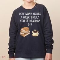 Reading 67 Six Seven Meme English 6-7 Teacher Book Lover Women's Sweatshirt thumb 0