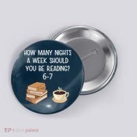 Reading 67 Six Seven Meme English 6-7 Teacher Book Lover Button thumb 0