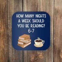 Reading 67 Six Seven Meme English 6-7 Teacher Book Lover Coaster thumb 0