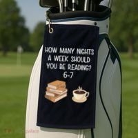 Reading 67 Six Seven Meme English 6-7 Teacher Book Lover Golf Towel thumb 2
