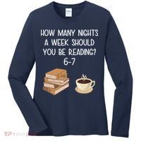 Reading 67 Six Seven Meme English 6-7 Teacher Book Lover Women's Long Sleeve Shirt thumb 0