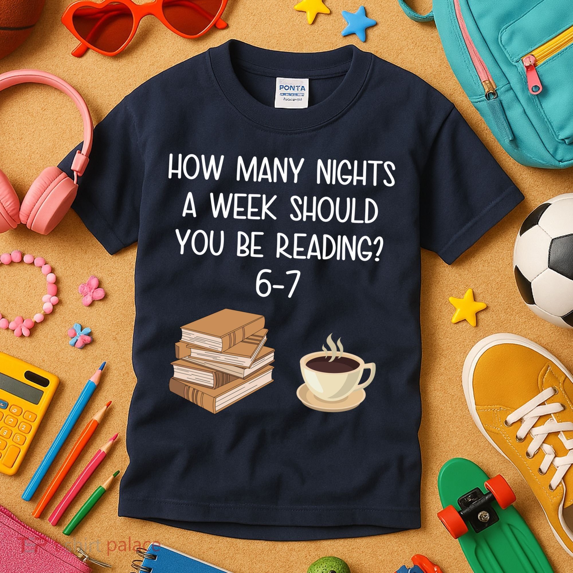 Reading 67 Six Seven Meme English 6-7 Teacher Book Lover Kids T-Shirt