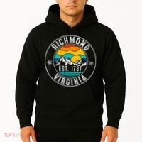 Retro 70s 80s Richmond Virginia Va Hoodie thumb 2