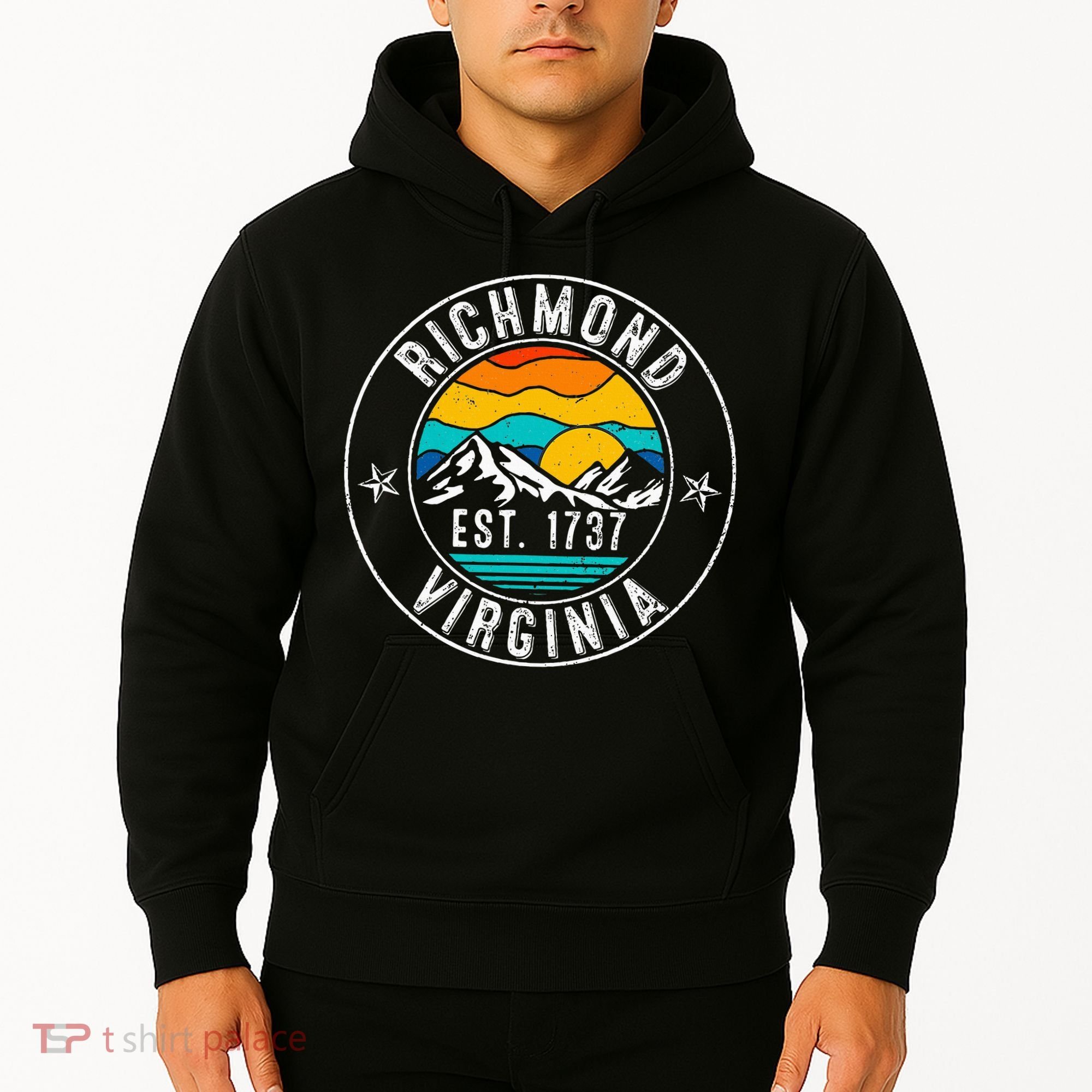 Retro 70s 80s Richmond Virginia Va Hoodie