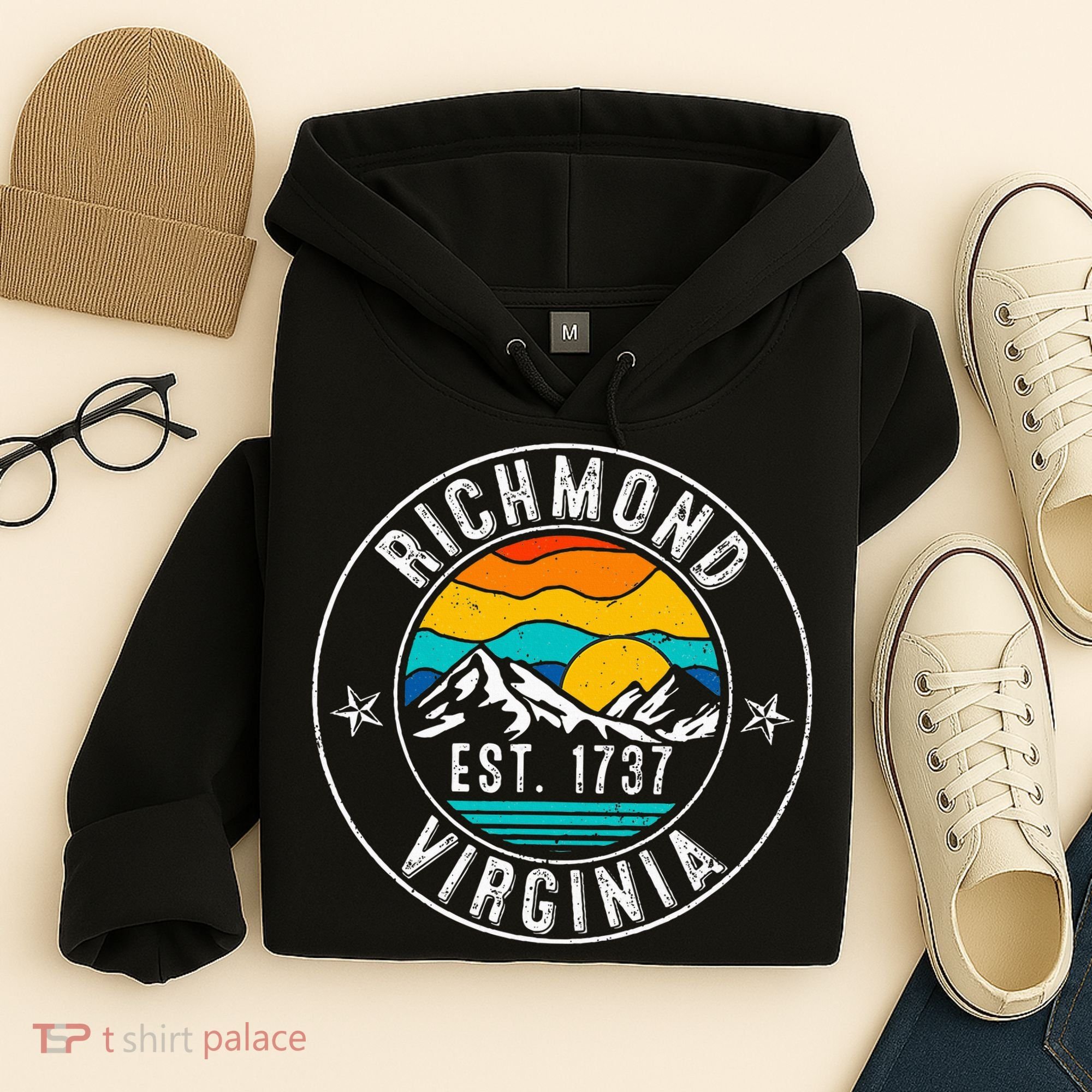 Retro 70s 80s Richmond Virginia Va Hoodie