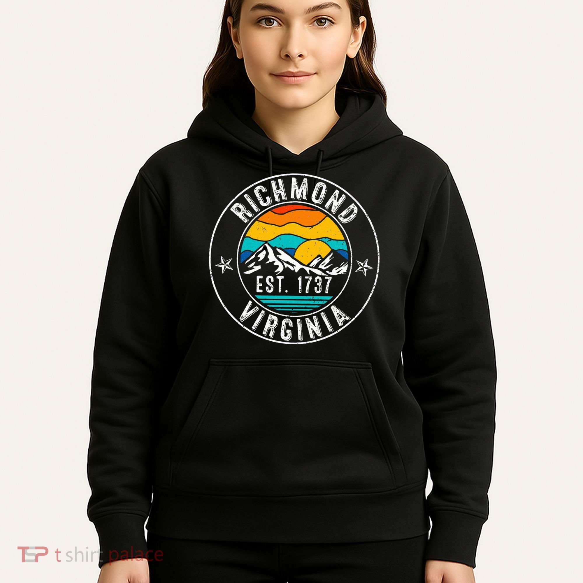Retro 70s 80s Richmond Virginia Va Hoodie
