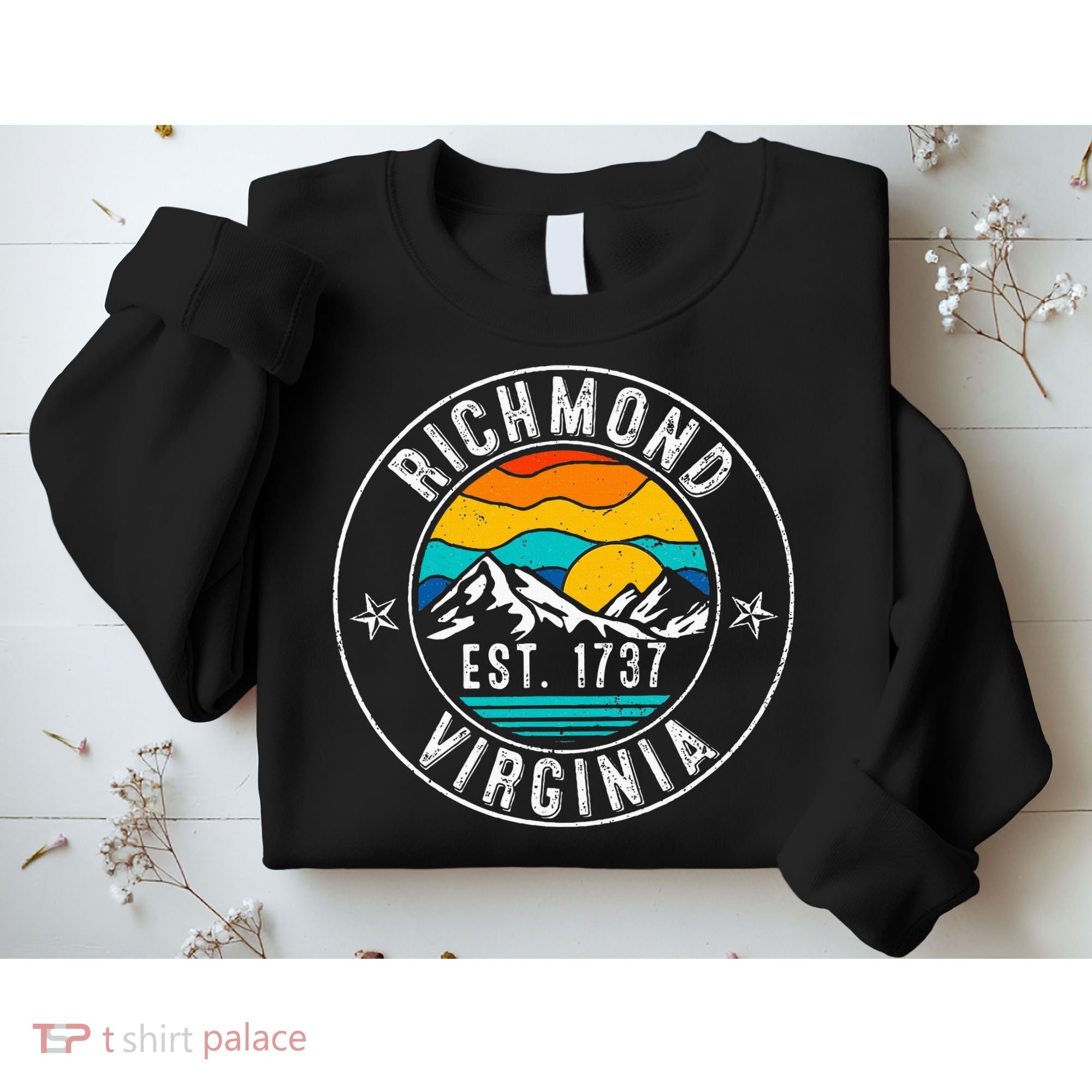 Retro 70s 80s Richmond Virginia Va Sweatshirt