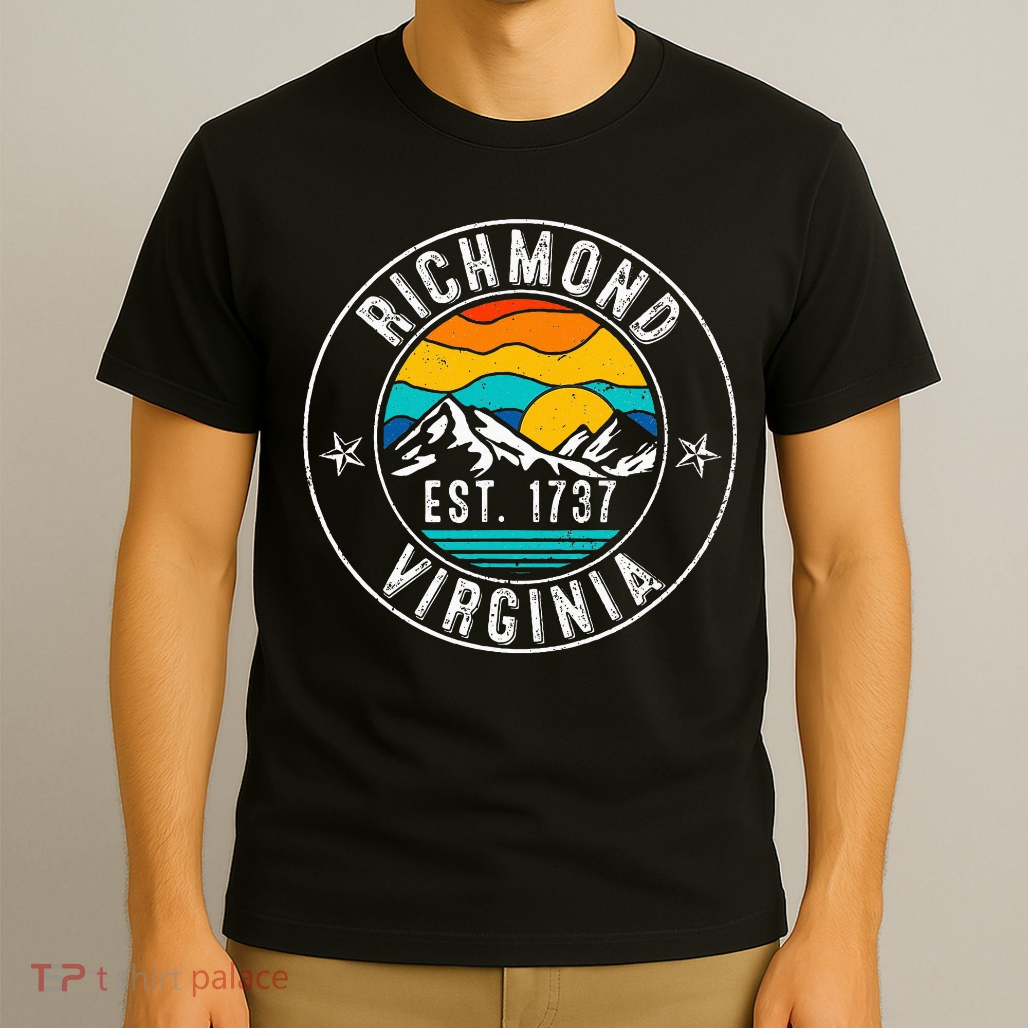 Retro 70s 80s Richmond Virginia Va T-Shirt