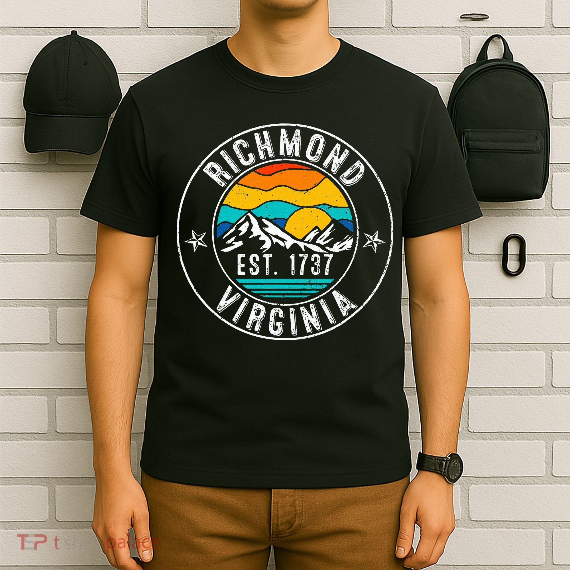 Retro 70s 80s Richmond Virginia Va T-Shirt