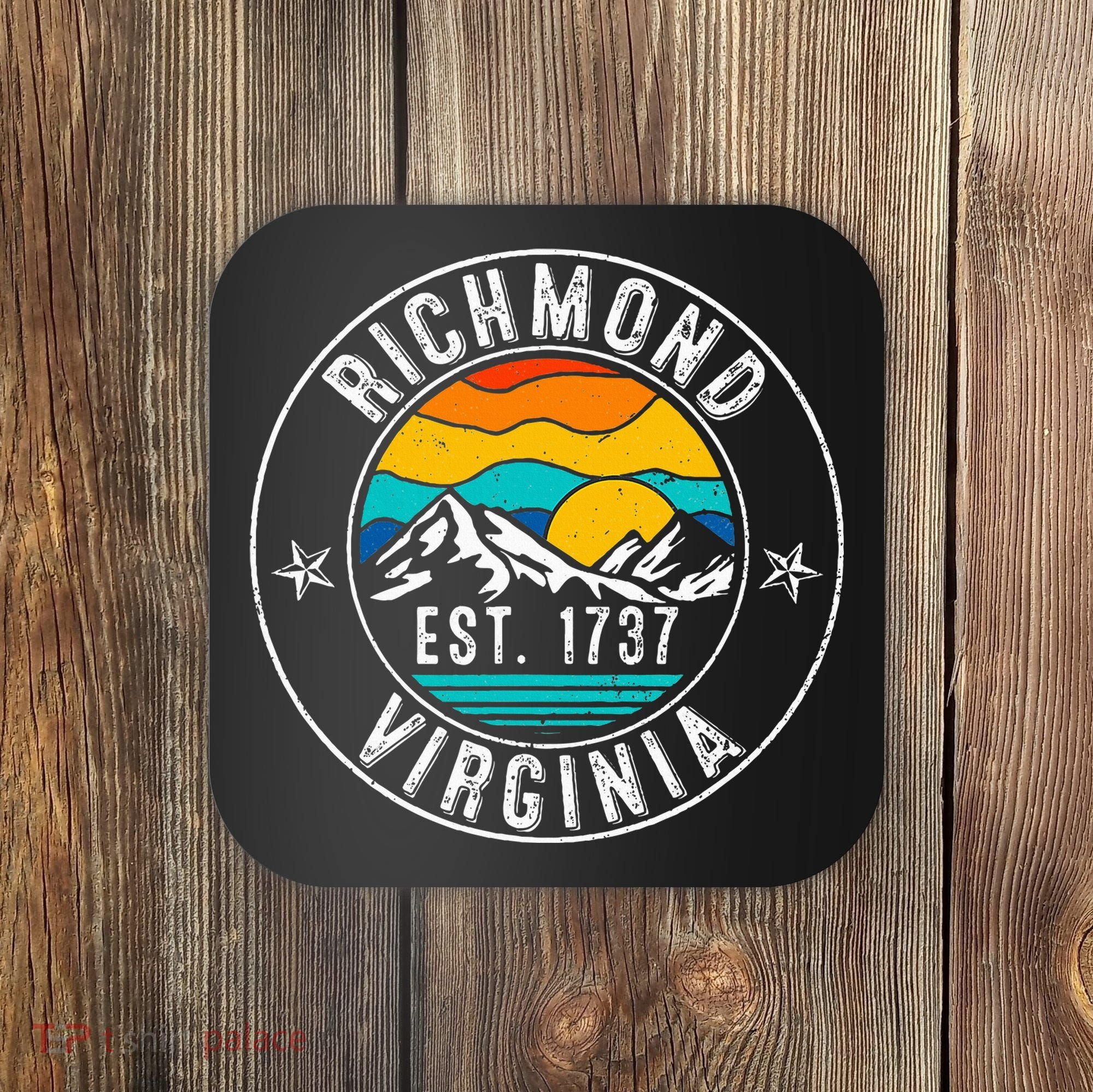 Retro 70s 80s Richmond Virginia Va Coaster