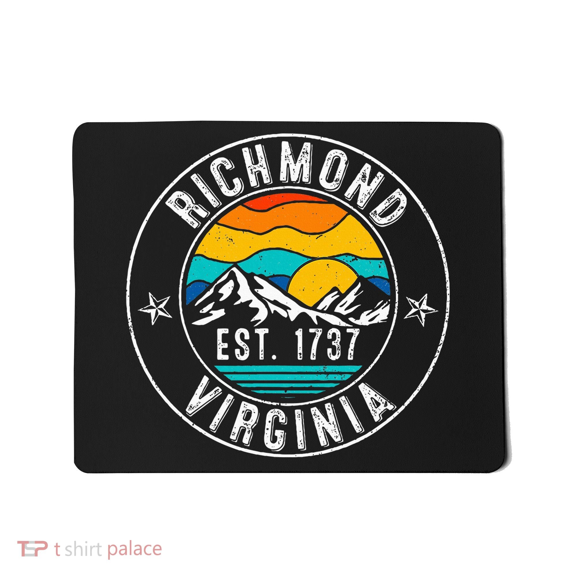 Retro 70s 80s Richmond Virginia Va Mousepad