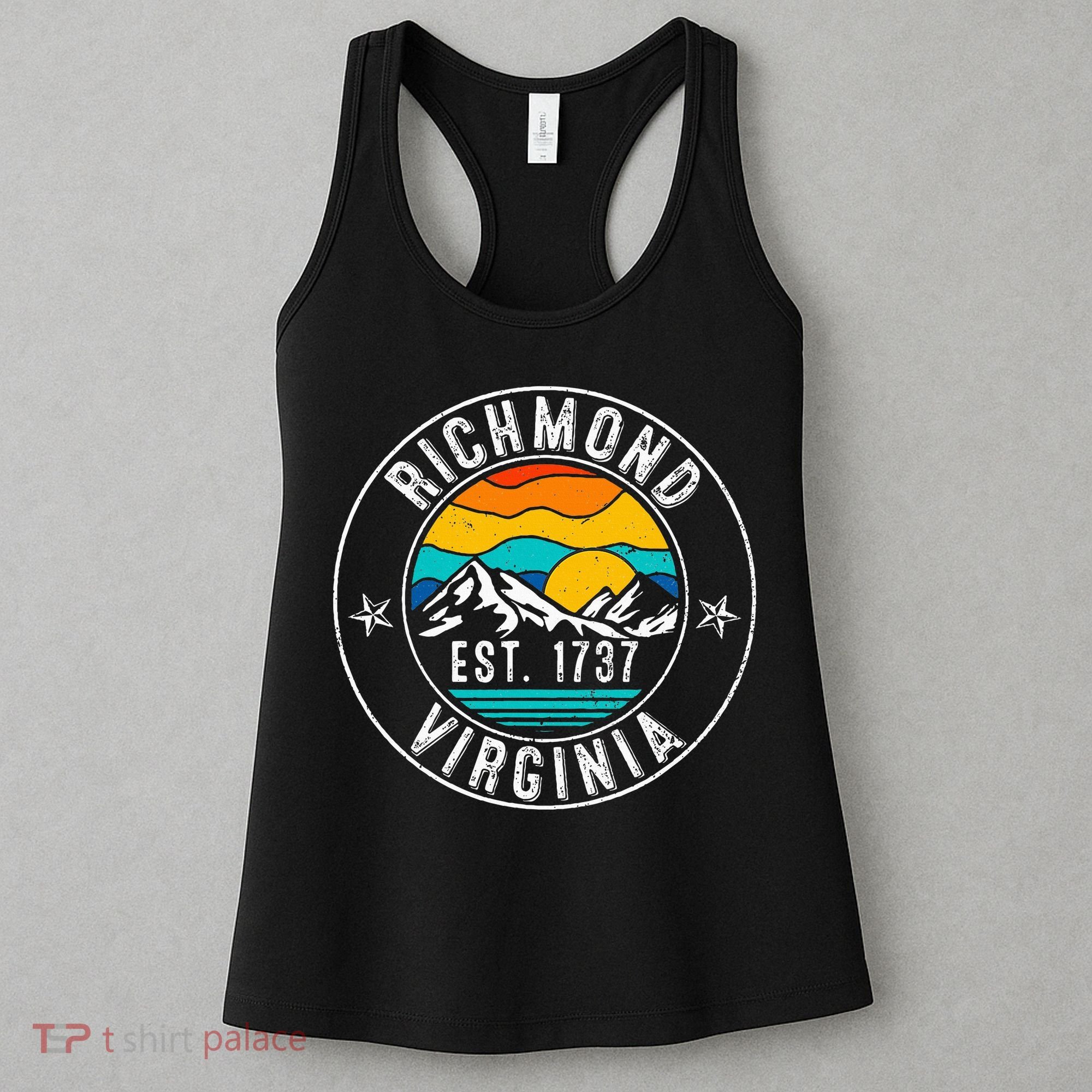Retro 70s 80s Richmond Virginia Va Women's Tank Top