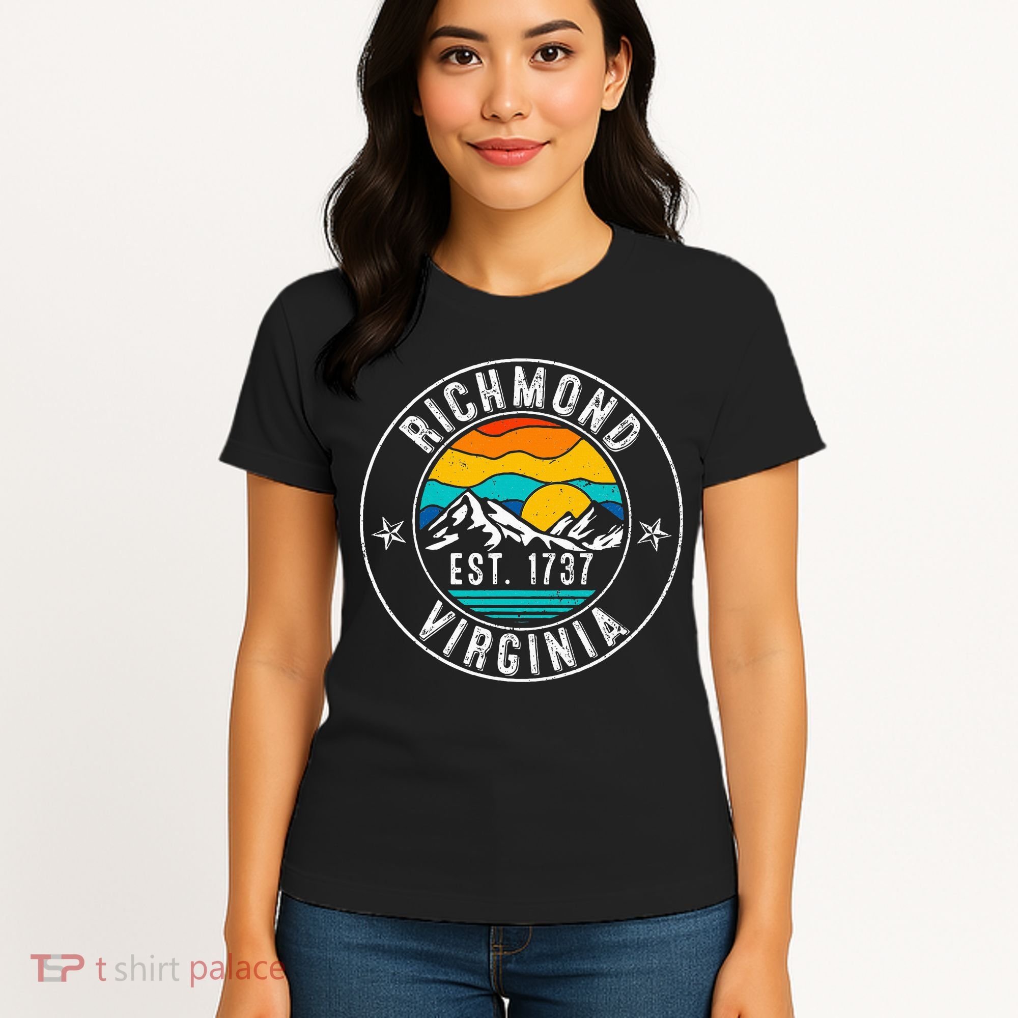 Retro 70s 80s Richmond Virginia Va Women's T-Shirt