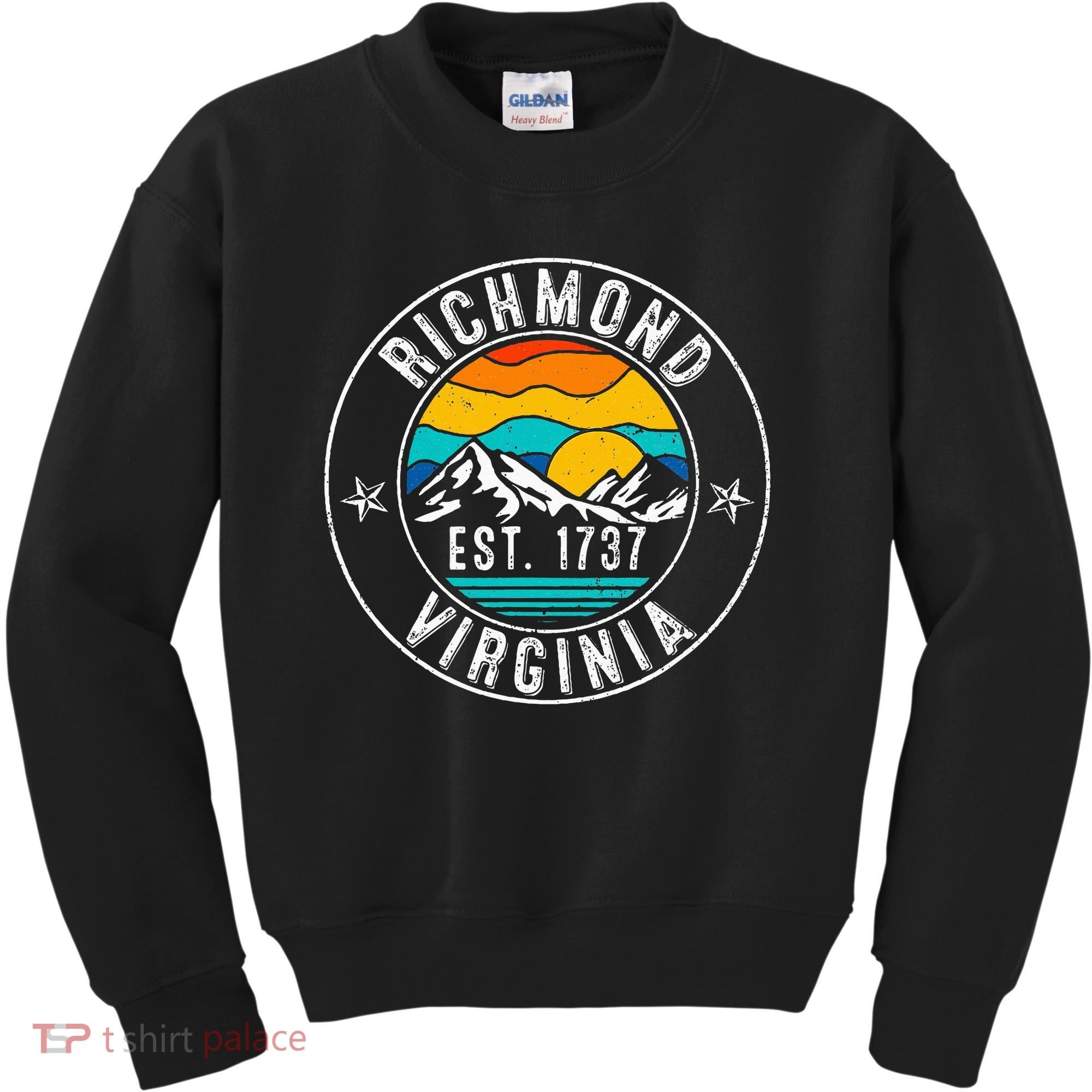 Retro 70s 80s Richmond Virginia Va Kids Sweatshirt