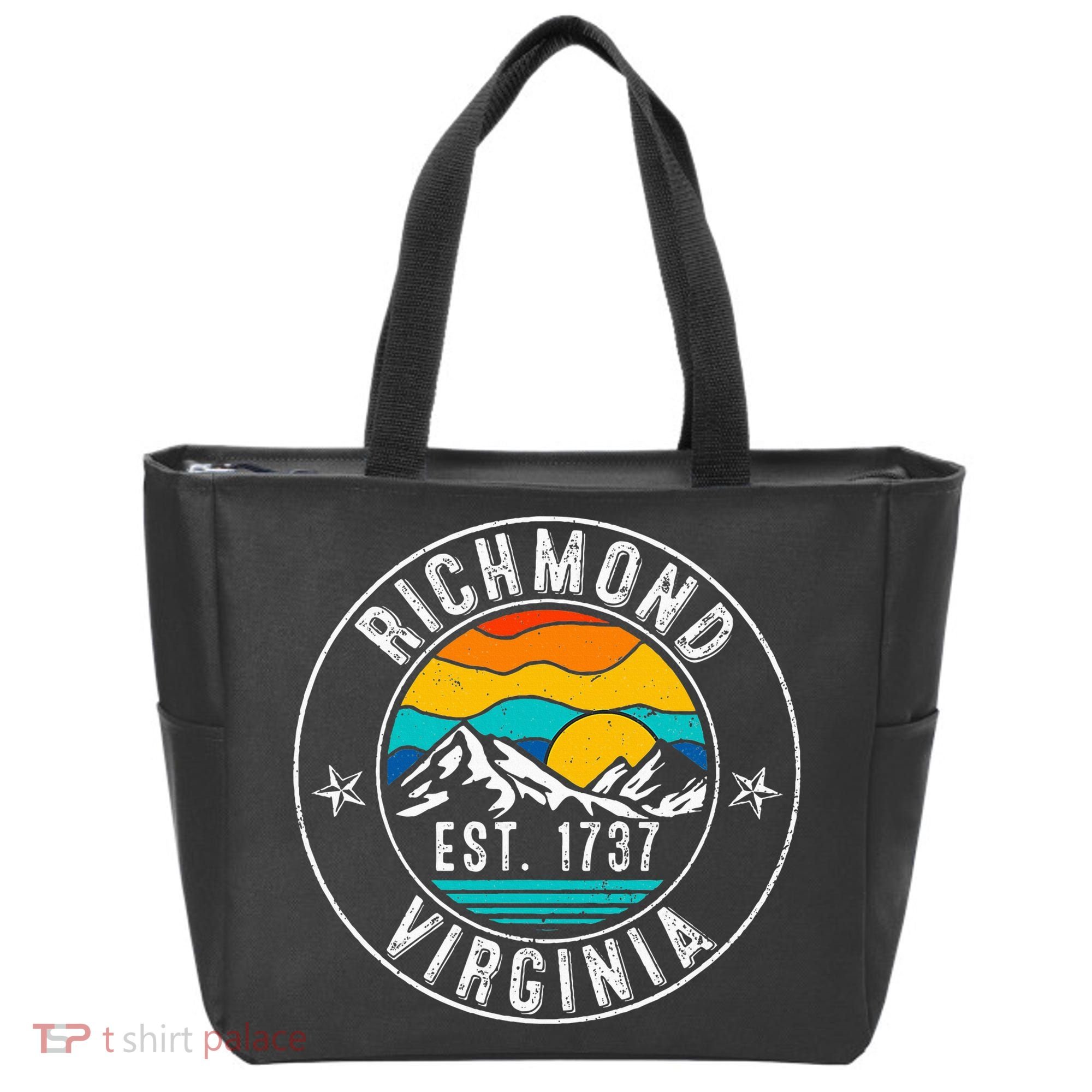 Retro 70s 80s Richmond Virginia Va Tote Bag