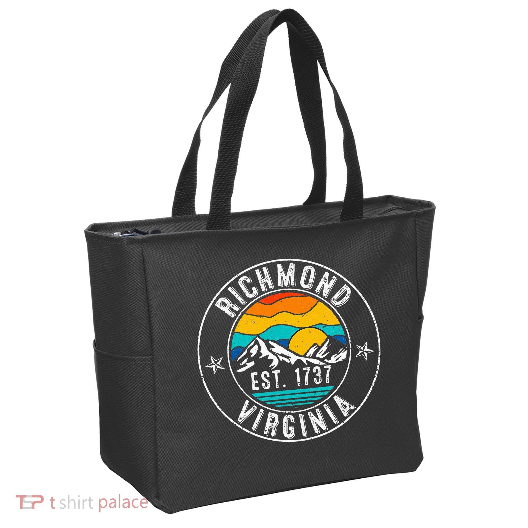 Retro 70s 80s Richmond Virginia Va Tote Bag