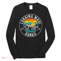 Retro 70s 80s Lahaina Maui Hawaii HI Long Sleeve Shirt thumb 0