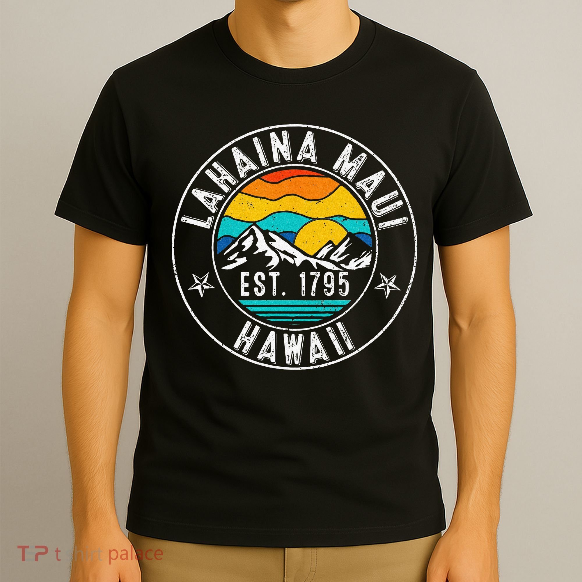 Retro 70s 80s Lahaina Maui Hawaii HI T-Shirt