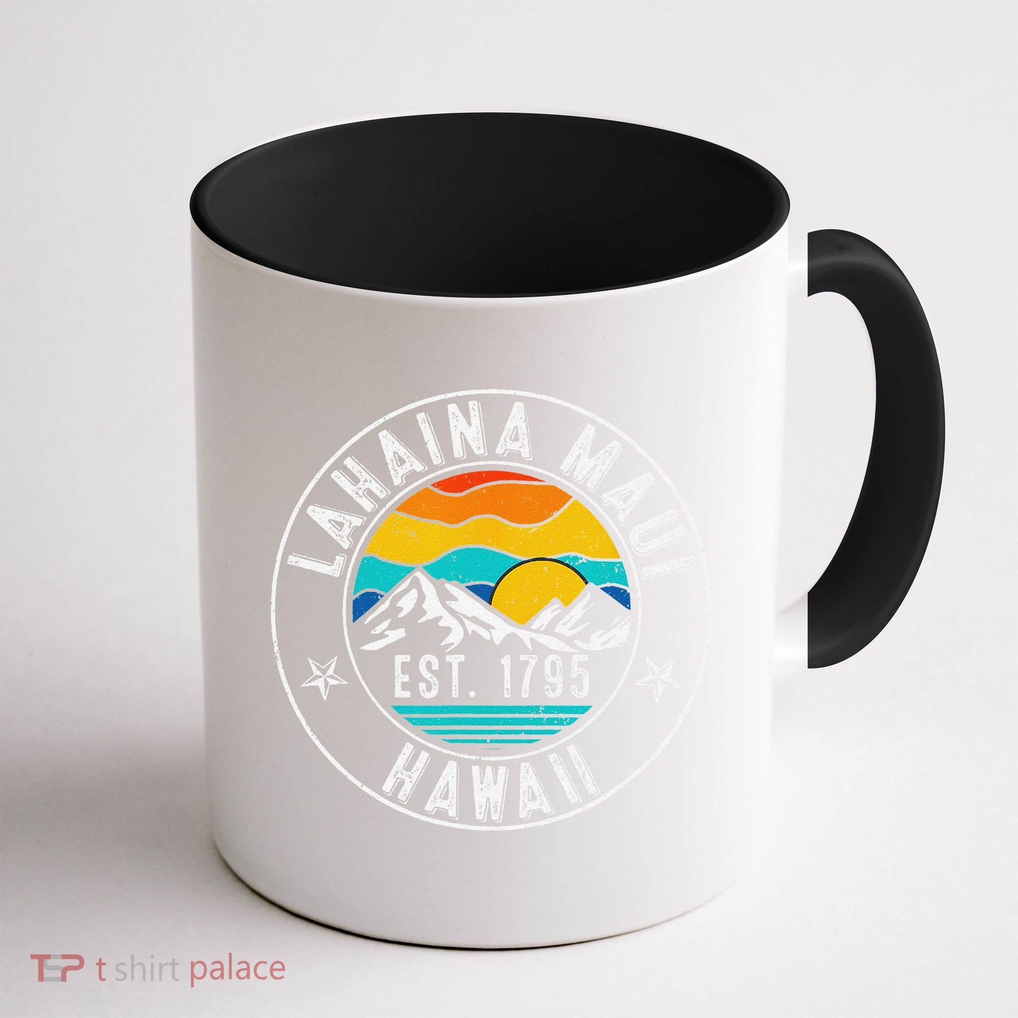 Retro 70s 80s Lahaina Maui Hawaii HI Coffee Mug