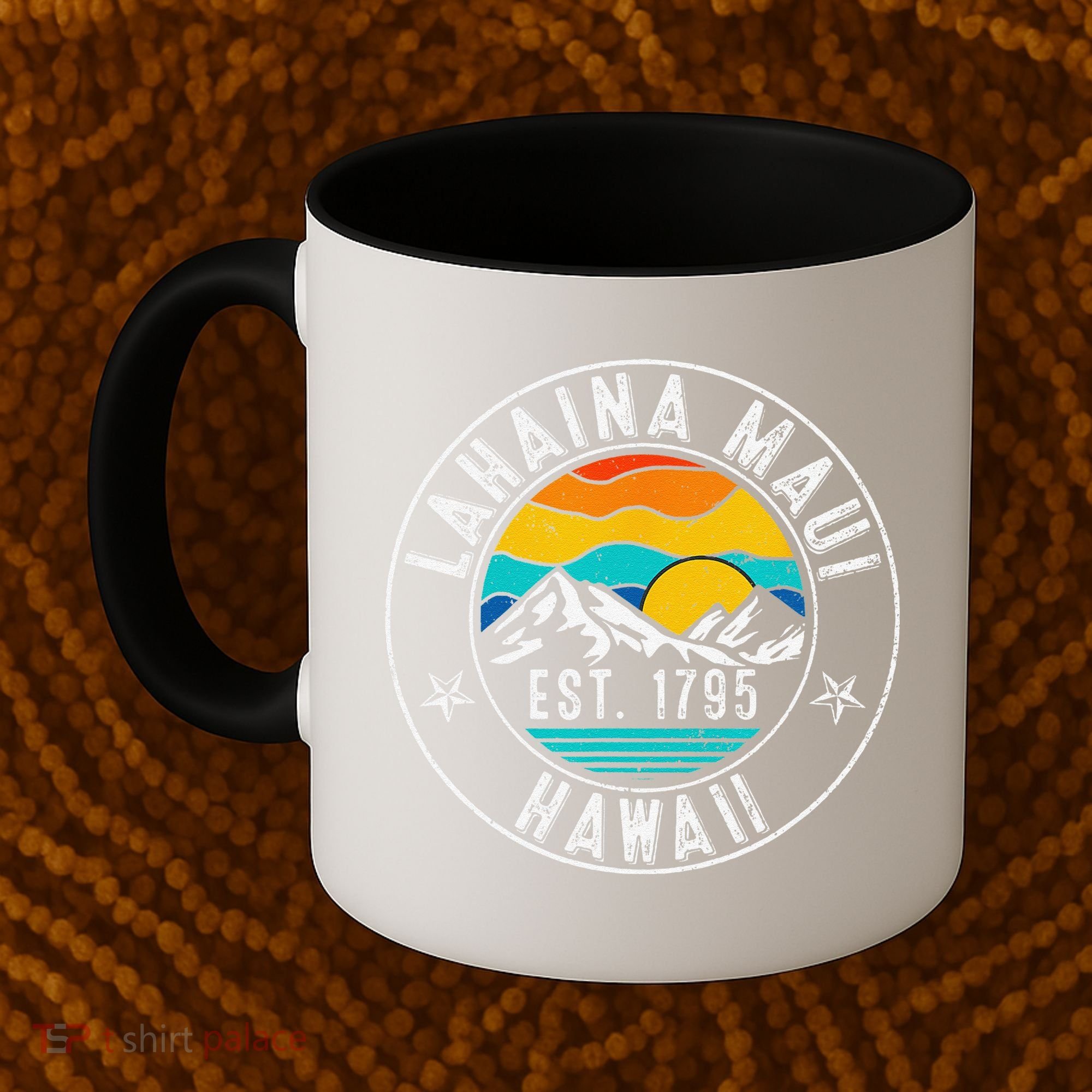 Retro 70s 80s Lahaina Maui Hawaii HI Coffee Mug