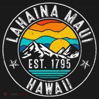 Retro 70s 80s Lahaina Maui Hawaii HI Women's Hoodie thumb 2